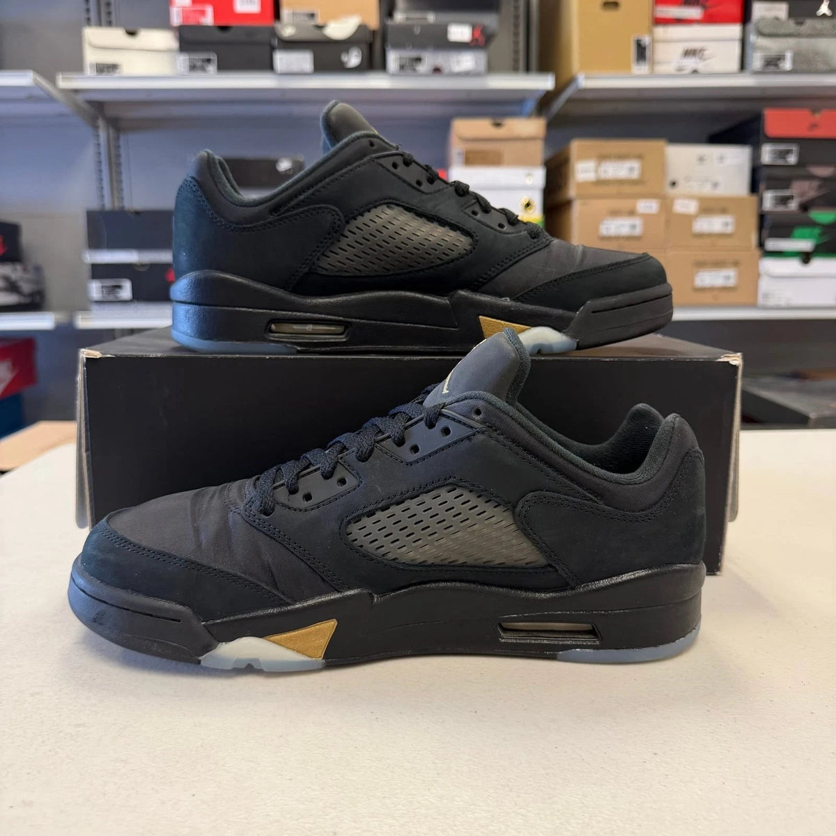 Air Jordan 5 Retro Low Wings Black Metallic Gold - Shoe Boxs