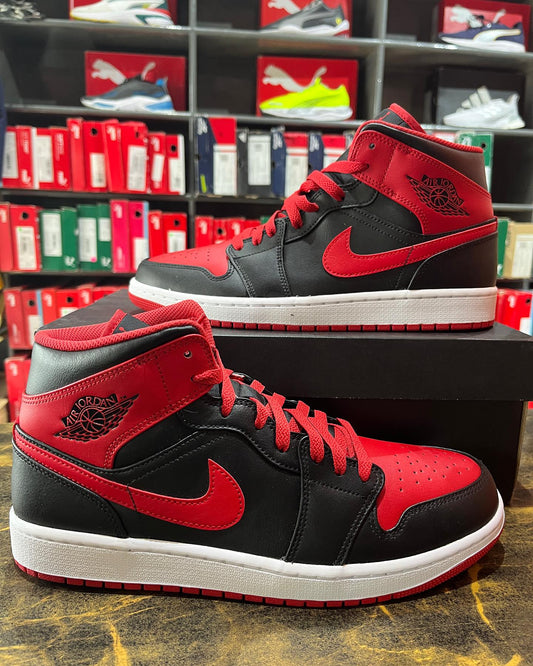 Nike Air Jordan 1 Mid Red Thunder - Smart Khareed