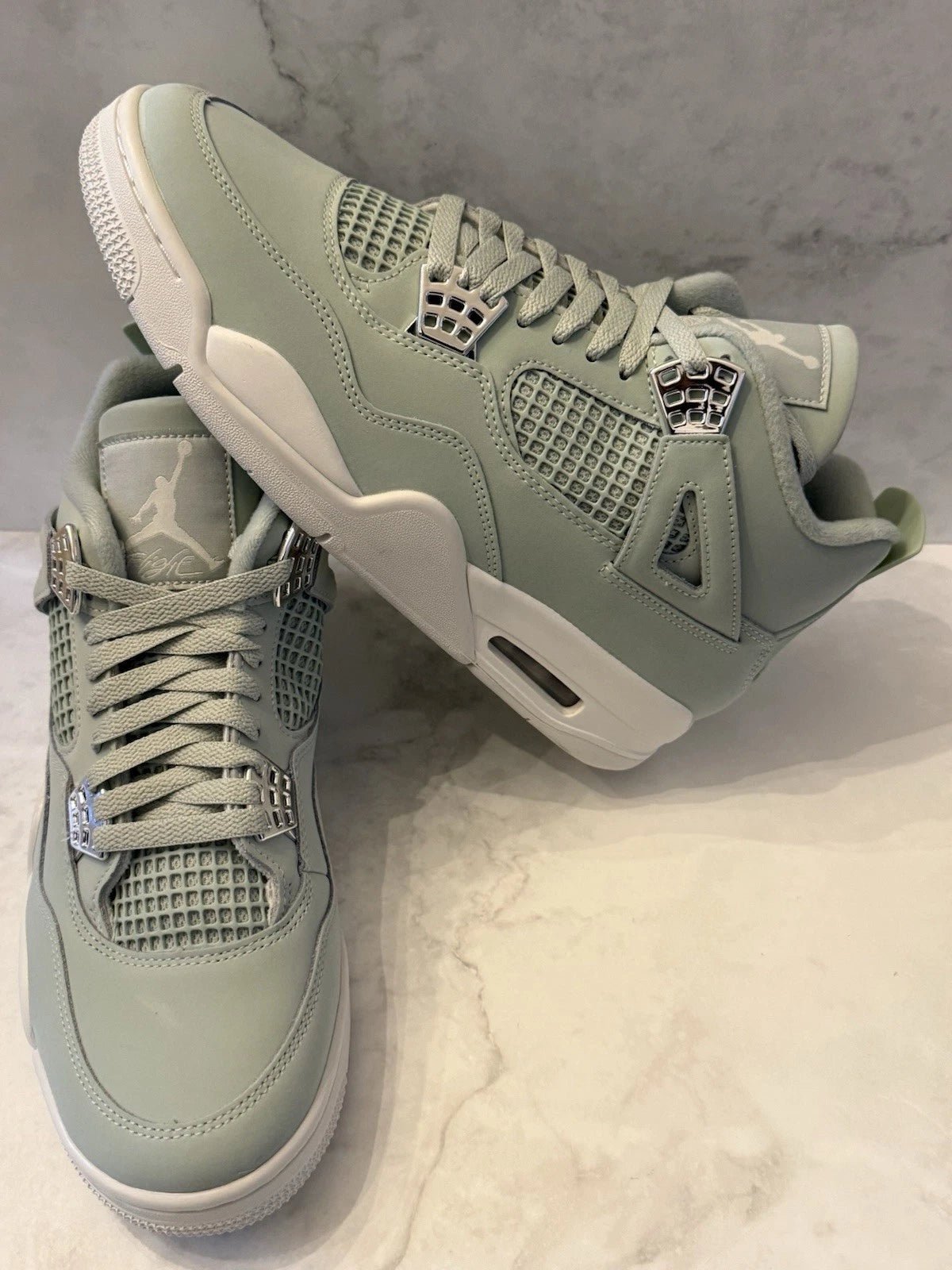Nike Air Jordan 4 Retro Seafoam Shoes - Shoe Boxs