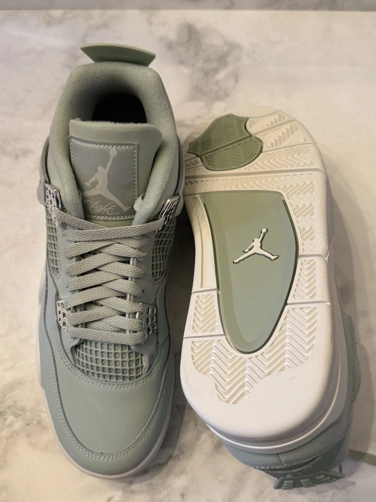 Nike Air Jordan 4 Retro Seafoam Shoes - Shoe Boxs