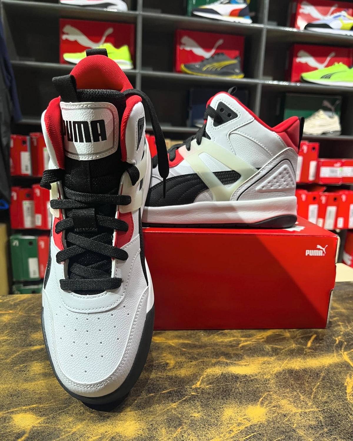 Puma Backcourt Mid White - Smart Khareed