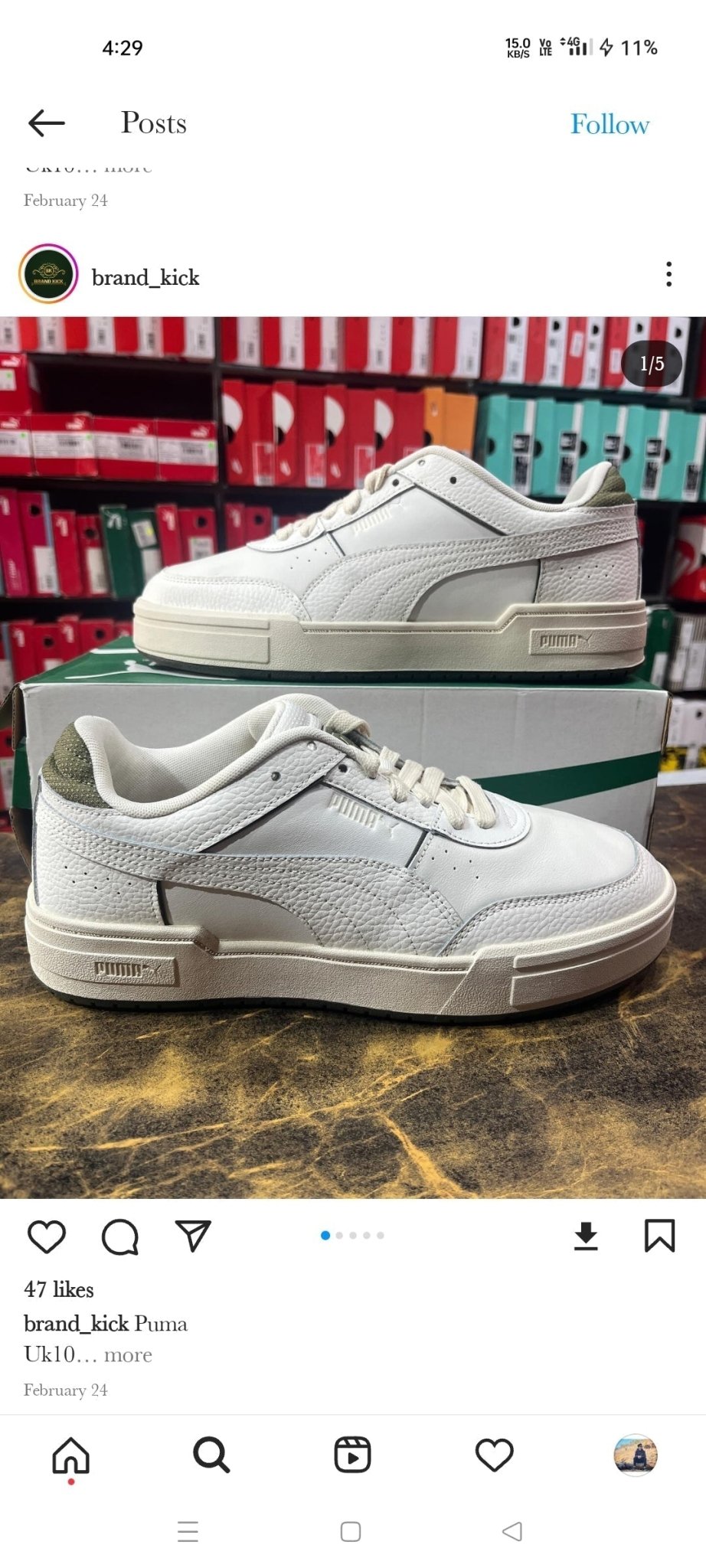 Puma Unisex White - Smart Khareed